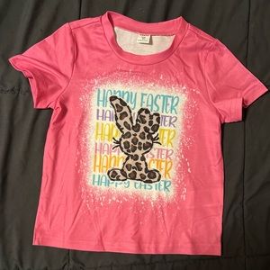 Girls Easter shirt size 4t, pink, brand new